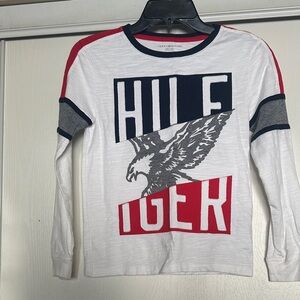 Tommy Hilfiger Kids Long Sleeve Shirt with Eagle Graphic